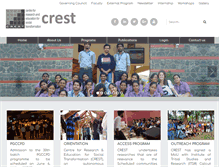 Tablet Screenshot of crest.ac.in